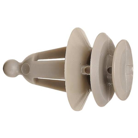 Push-In Rivet, Flat Head, 18 mm L, Nylon Body, 25 PK MPN:5ZDY0