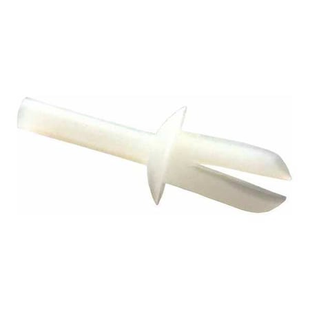Push-In Rivet, Dome Head, 0.12 in Dia., 4/9 in L, Nylon Body, 20 PK MPN:61PR100000