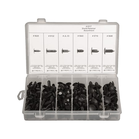 Shield Retainer Assortment, 210 pcs MPN:8117
