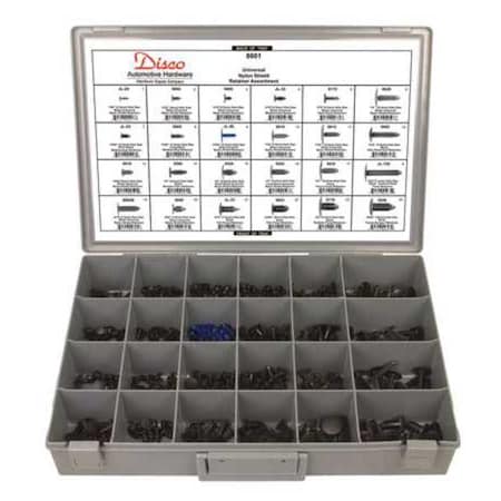 Universal Shield Retainer Asst, 336 Pc MPN:8601