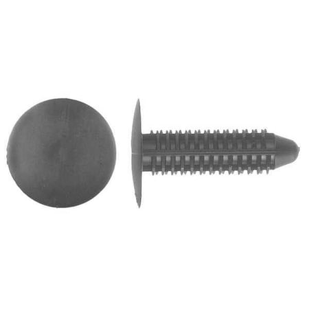 Push-In Rivet, Dome Head, 0.313 in Dia., 1-1/16 in L, Nylon Body, 25 PK MPN:8862BPK