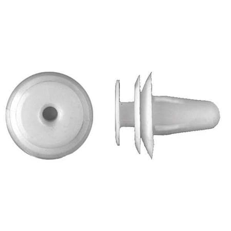 Push-In Rivet, Dome Head, 9 mm Dia., 14 mm L, Nylon Body, 25 PK MPN:9081PK