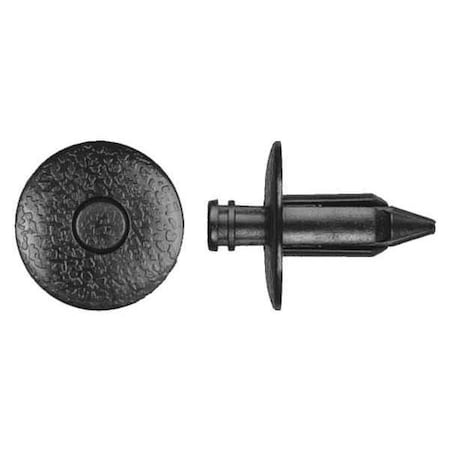 Push-In Rivet, Dome Head, 7 mm Dia., 16 mm L, Nylon Body, 25 PK MPN:9114PK