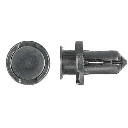 Push-In Rivet, Dome Head, 10 mm Dia., 15 mm L, Nylon Body, 15 PK MPN:9294PK