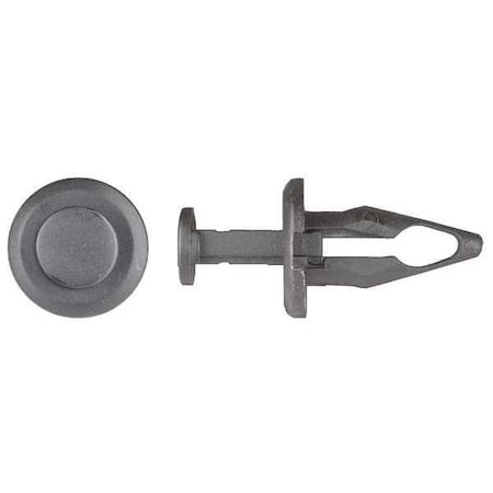 Push-In Rivet, Dome Head, 9.5 mm Dia., 23 mm L, Nylon Body, 25 PK MPN:9370PK