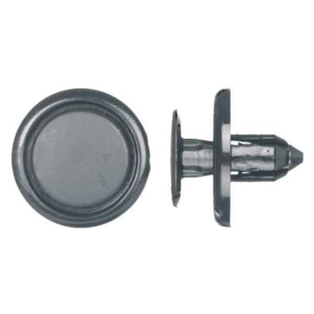 Push-In Rivet, Dome Head, 7 mm Dia., 10 mm L, Nylon Body, 15 PK MPN:9465PK