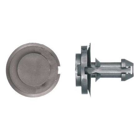 Push-In Rivet, Dome Head, 12 mm Dia., 24 mm L, Nylon Body, 15 PK MPN:9694PK