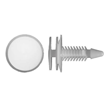 Push-In Rivet, Dome Head, 6 mm Dia., 24 mm L, Nylon Body, 50 PK MPN:9861PK