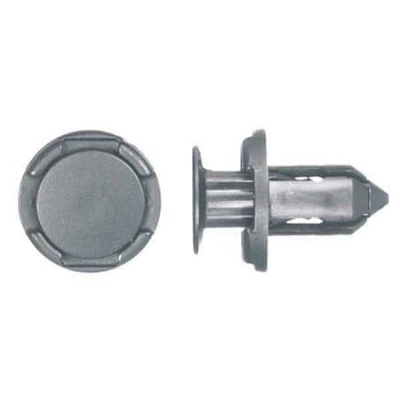 Push-In Rivet, Dome Head, 9 mm Dia., 13 mm L, Nylon Body, 15 PK MPN:9943PK