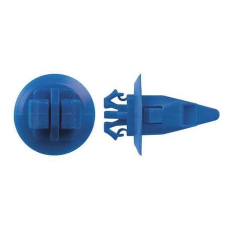 Push-In Rivet, Dome Head, 11/32 in Dia., 13 mm L, Nylon Body, 10 PK MPN:9946PK