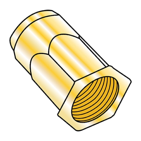Rivet Nut, M6-1.00 Thread Size, 120.96 mm Flange Dia., 14.36 mm - 15.36 mm L, Steel, 2000 PK MPN:HS-M63.00Y
