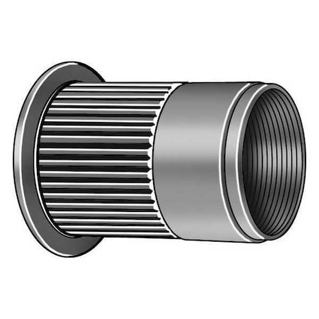 Rivet Nut, M8-1.25 Thread Size, 0.685 in Flange Dia., 0.774 in L, Steel, 25 PK MPN:M69135.080.0312