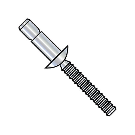 Blind Rivet, Structural Head, 1/4 in Dia., 0.560 in L, Aluminum Body, 2000 PK MPN:PA86