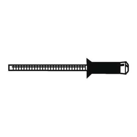 Blind Rivet, Countersunk Head, 1/4 in Dia., 21/32 in L, Steel Body, 100 PK MPN:U32642.025.0087