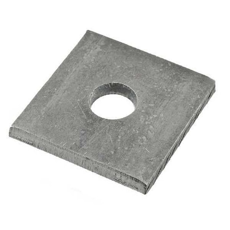 Square Rivet Washer, 3/16 in ID, 1/2 in OD, Steel, Zinc Plated Finish, 500 PK MPN:U34365.018.0050