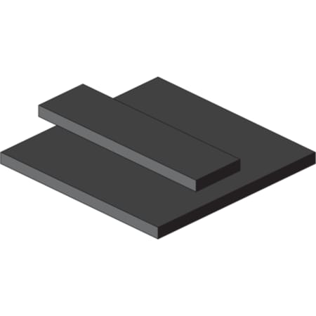 HS EPDM Rubber Sheet No Adhesive, 60A, 1/32