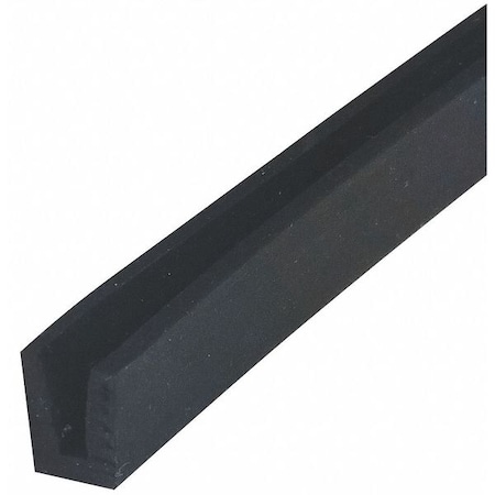 Rubber Edging, Neoprene, 10 ft Length, Non-Adhesive Backing, 5/8 in Overall Width, Style: A MPN:ZTRIM-309