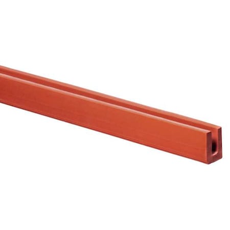 Rubber Edging, Silicone, 10 ft Length, Non-Adhesive Backing, 1/4 in Overall Width, Style: C MPN:ZTRIM-328