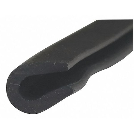 Rubber Edging, Neoprene, 10 ft Length, Non-Adhesive Backing, 1/4 in Overall Width, Style: E MPN:ZTRIM-342