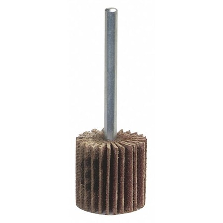 Flap Wheel, 1 in Dia, 1 in W, P240 Grit MPN:08834137114