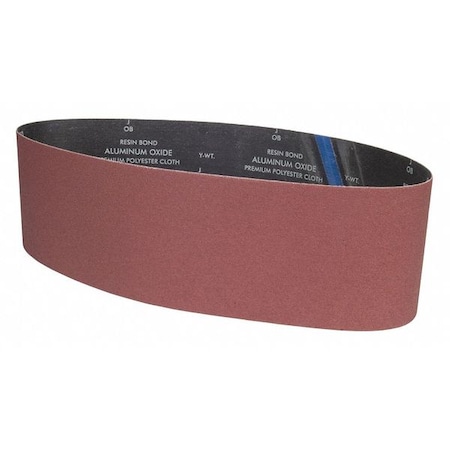 Sanding Belt, 6 in W, 48 in L, Coated, Aluminum Oxide, P80 Grit, Medium, YP0998W, Brown MPN:78072775312