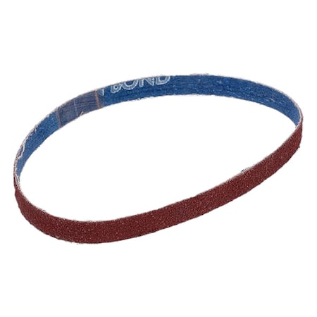 Sanding Belt, 3/8 in W, 13 in L, Coated, Zirconia Alumina, 60 Grit, Medium, Red MPN:78072775316