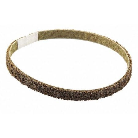Surface-Conditioning Belt, 1/2 in W, 18 in L, Non-Woven, Aluminum Oxide, Not Applicable Grit, Brown MPN:78072775327