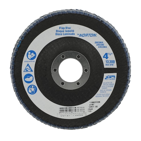 Fiber Disc, 4 1/2 in Dia, 7/8in Arbor MPN:78072775368