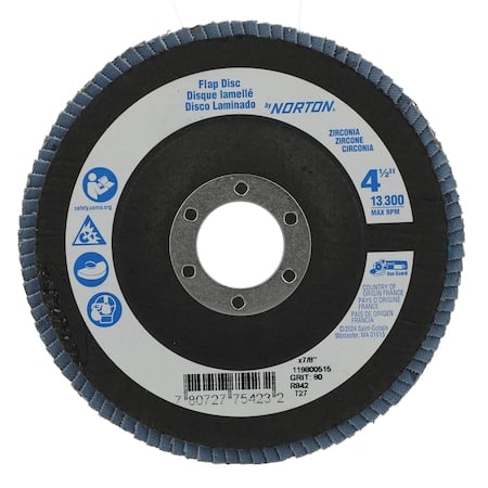 Fiber Disc, 4 1/2 in Dia, 7/8in Arbor MPN:78072775423