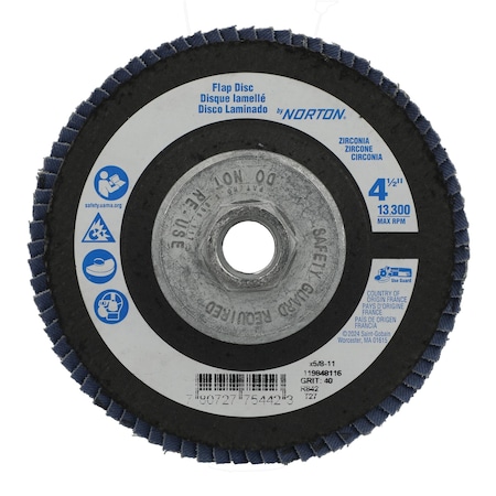 Fiber Disc, 4 1/2 in Dia, 5/8in Arbor MPN:78072775442