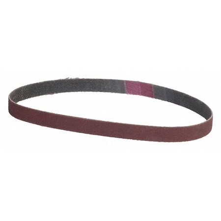 Sanding Belt, 3/8 in W, 13 in L, Coated, Aluminum Oxide, P80 Grit, Coarse, YP0998W, Brown MPN:78072775793