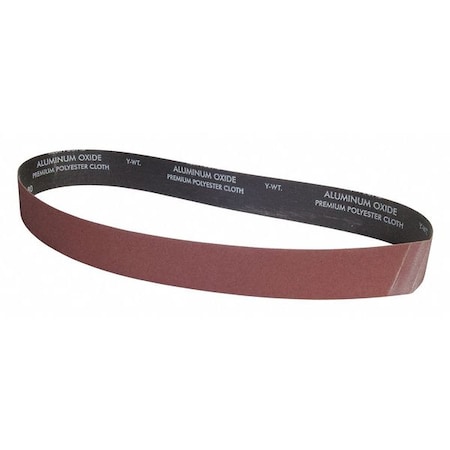 Sanding Belt, 2 in W, 48 in L, Coated, Aluminum Oxide, P80 Grit, Coarse, YP0998W, Brown MPN:78072775810