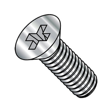 #0-80 x 7/32 in Phillips Flat Machine Screw, Plain Stainless Steel, 5000 PK MPN:-0073MPF188