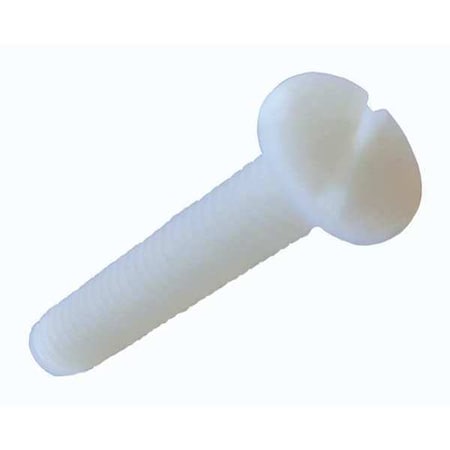 #10-32 x 1 in Phillips Pan Machine Screw, Plain Polycarbonate, 5 PK MPN:011032W100PC