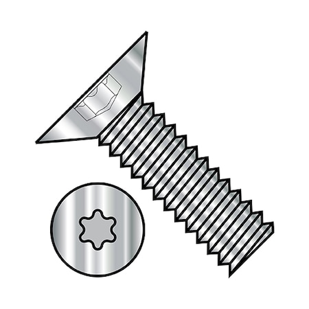 #6-32 x 1/4 in Torx Flat Machine Screw, Plain Stainless Steel, 5000 PK MPN:0604MT1188