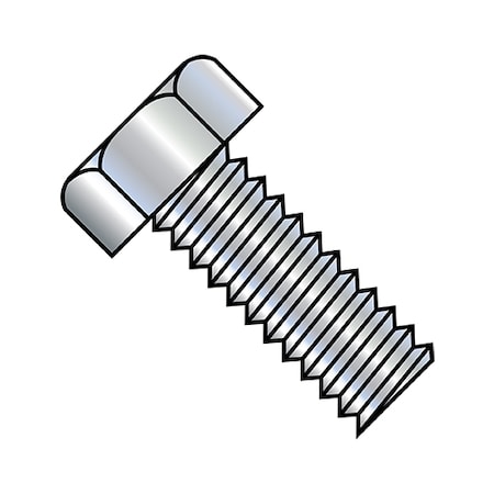 #6-32 x 7/8 in Hex Hex Machine Screw, Zinc Plated Steel, 9000 PK MPN:0614MH