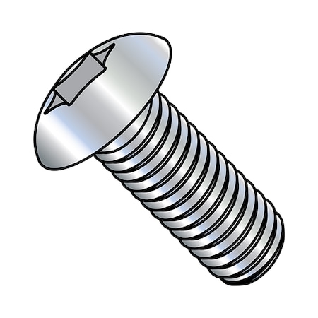 #8-32 x 3/8 in Torx Truss Machine Screw, Zinc Plated Steel, 10000 PK MPN:0806MTT