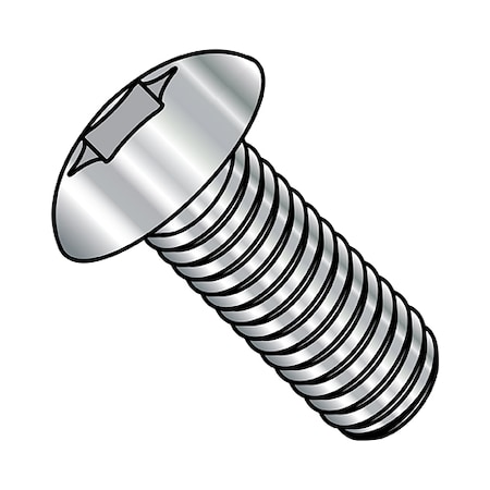 #8-32 x 1/2 in Torx Truss Machine Screw, Plain Stainless Steel, 2000 PK MPN:0808MTT188