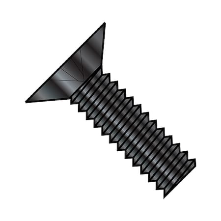 #8-32 x 2-1/2 in Phillips Flat Machine Screw, Black Oxide Steel, 1500 PK MPN:0840MP1B