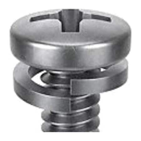 M3-0.50 x 6 mm Phillips Pan Machine Screw, Passivated 18-8 Stainless Steel, 10 PK MPN:1-MPL-3-6
