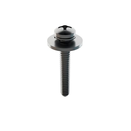 #6-32 x 1 in Phillips Pan Machine Screw, Passivated 18-8 Stainless Steel, 10 PK MPN:1-PPX-6C-100