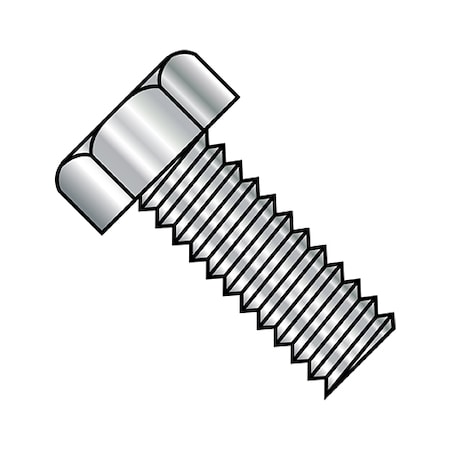 #10-24 x 3/4 in Hex Hex Machine Screw, Plain Steel, 2000 PK MPN:1012MH188