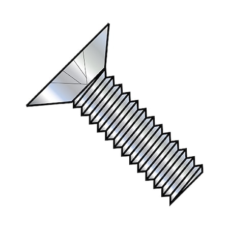 #10-24 x 3/4 in Phillips Flat Machine Screw, Zinc Plated Steel, 7000 PK MPN:1012MP1