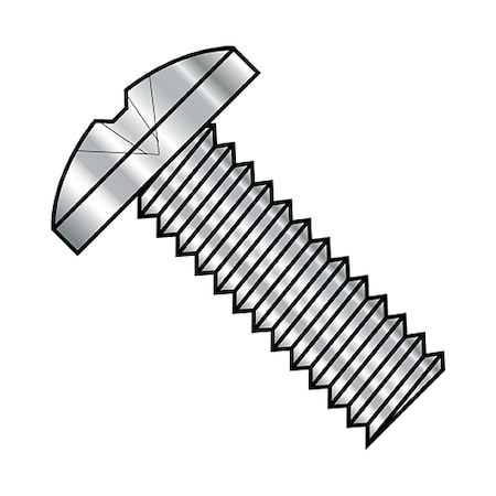 #10-32 x 1/2 in Phillips Binding Machine Screw, Plain Steel, 3000 PK MPN:1108MPB188