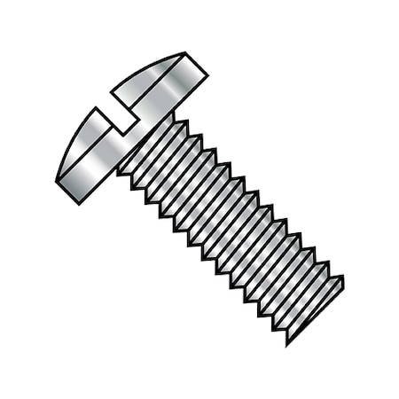#10-32 x 7/8 in Slotted Binding Machine Screw, Plain Steel, 2000 PK MPN:1114MSB188