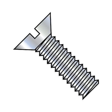 #10-32 x 5 in Slotted Flat Machine Screw, Zinc Plated Steel, 500 PK MPN:1180MSF