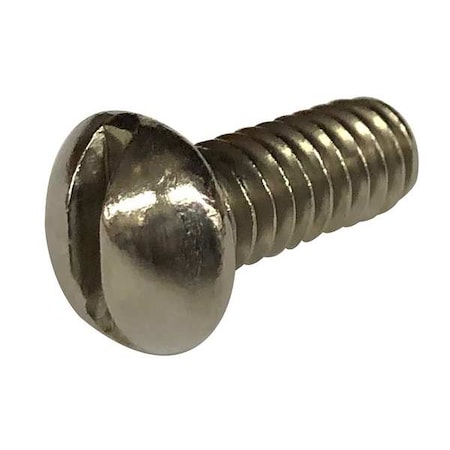 #10-32 x 3/4 in Slotted Round Machine Screw, Plain Stainless Steel, 100 PK MPN:2BA29