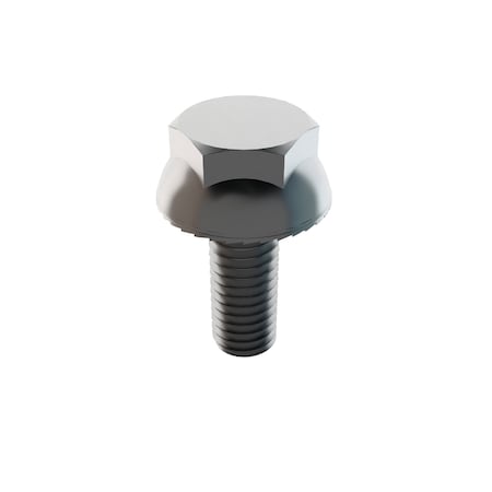 Not Graded, M6-1.00 Serrated Flange Bolt, Plain Stainless Steel, 16 mm L, 25 PK MPN:31-MFH-6-16