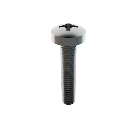 M6-1.00 x 30 mm Phillips Pan Machine Screw, Plain 18-8 Stainless Steel, 10 PK MPN:31-PMP-6-30
