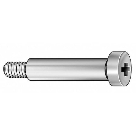 Precision Shoulder Screw, #10-32 Thr Sz, 1/4 in Thr Lg, 3/16 in Shoulder Lg, 18-8 Stainless Steel MPN:4727